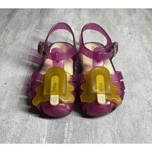 Mini Melissa Shoes Girls Size 7 Popsicle Jelly Sandals Youth Cute